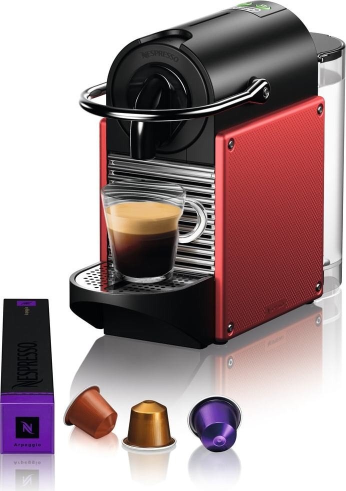NESPRESSO Kaffeemaschine Pixie EN124.R, Carmine Red