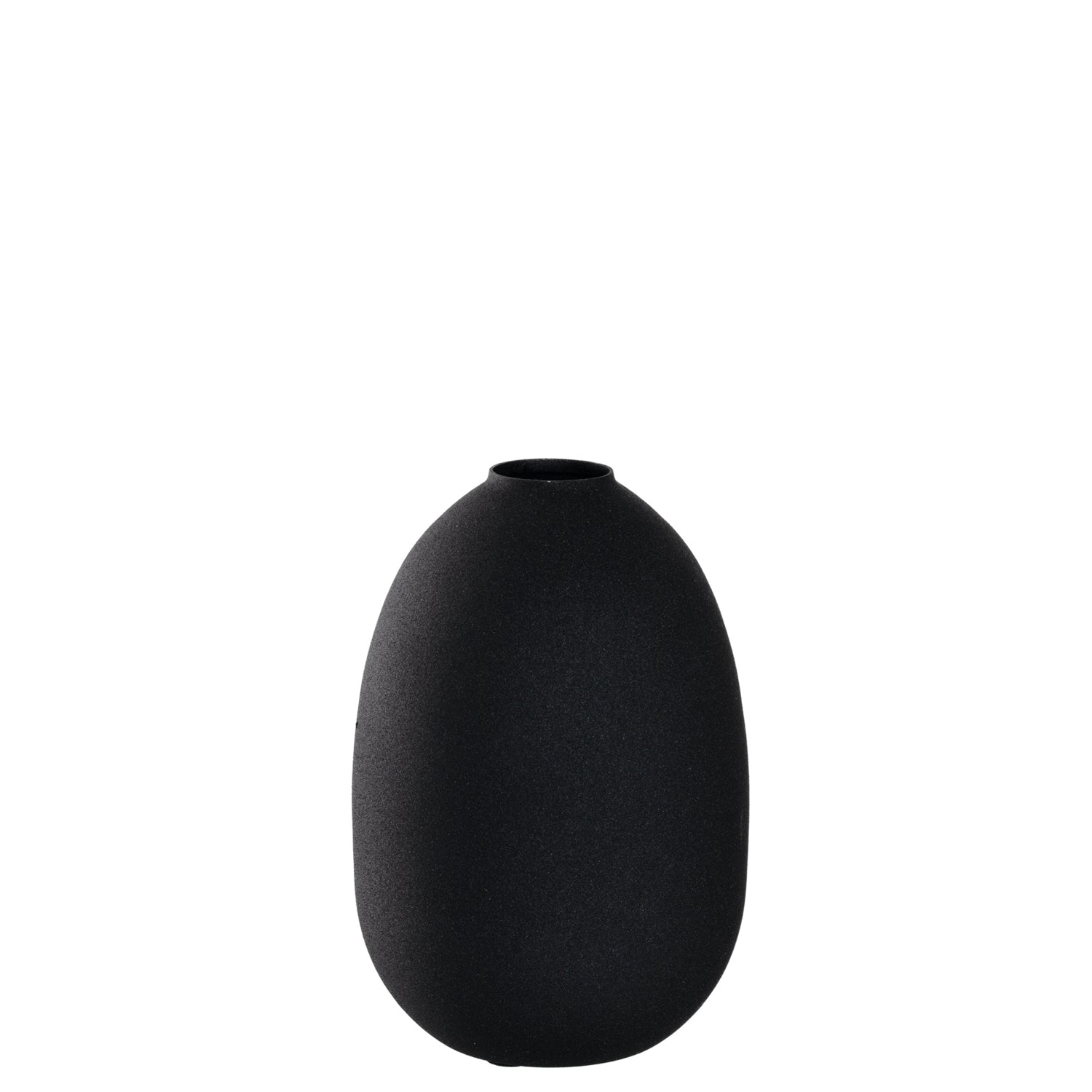 Vase 19 Metall schwarz